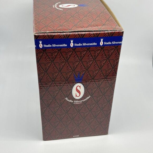 VTG Studio Silversmiths Silverplated Wire Round Basket Grape Clusters & Leaves - Picture 15 of 15